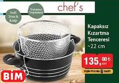 CHEF'S KAPAKSIZ KIZARTMA TENCERESİ CHEF'S KAPAKSIZ KIZARTMA TENCERESİ